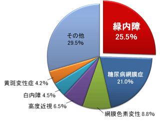 病気による中途失明